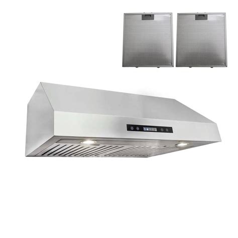 cosmo 30 in under cabinet range hood in stainless steel-cos-5u30|cos 5u30 dishwasher safe.